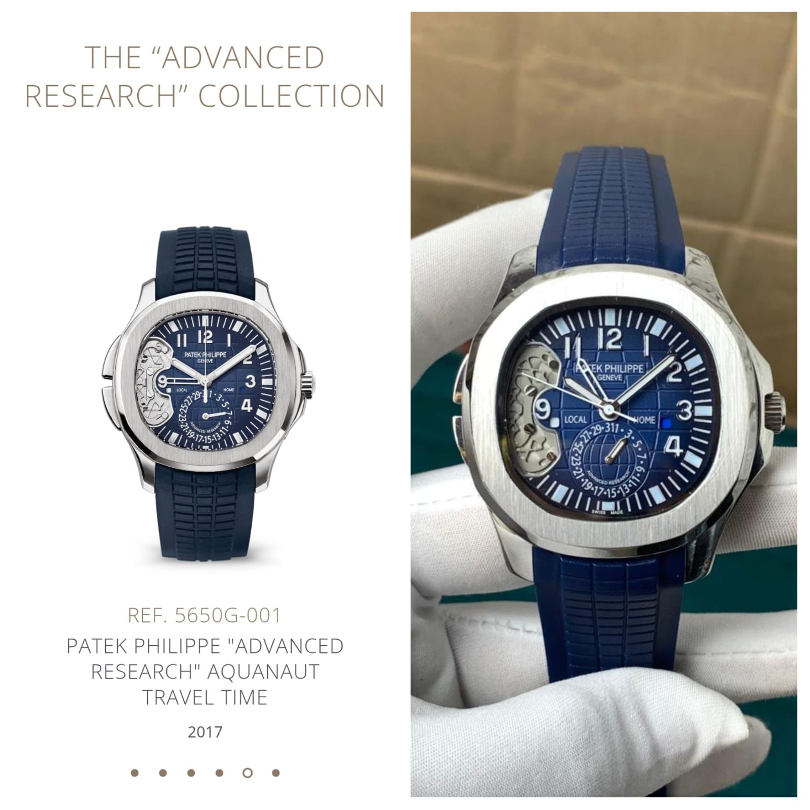 Patek Philippe Advanced Reasearch Aquanaut Time Travel  Automatic